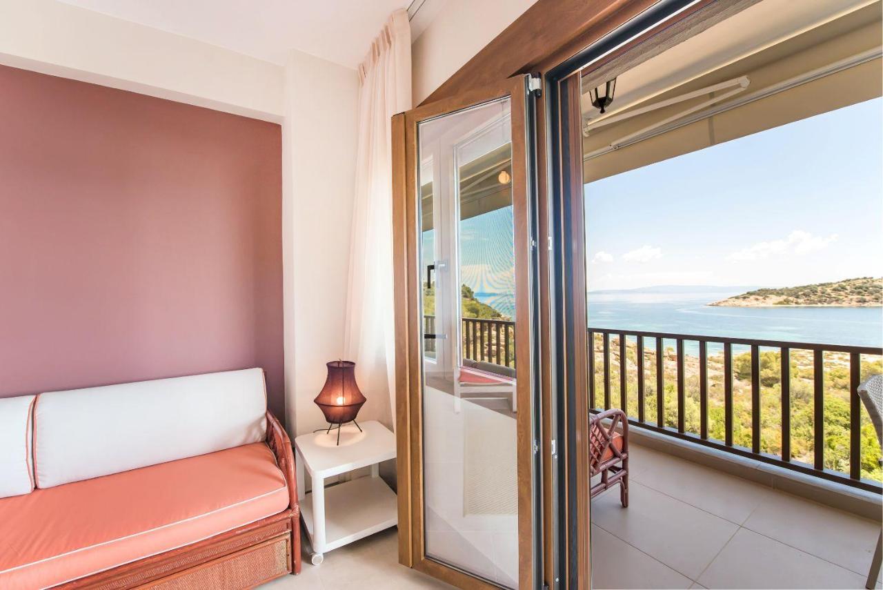 Nereus & Oceanus Beachfront Apartments, Lagonisi Beach #Feelslikehome Ormos Panagias Exteriér fotografie