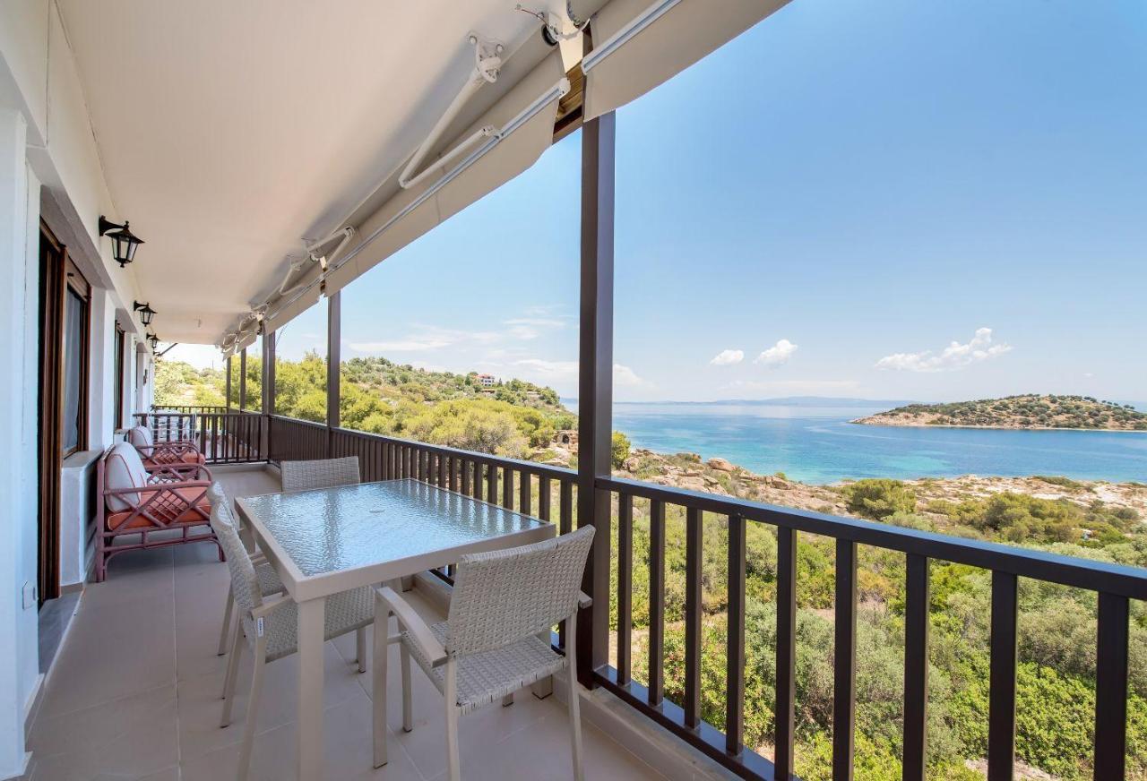 Nereus & Oceanus Beachfront Apartments, Lagonisi Beach #Feelslikehome Ormos Panagias Exteriér fotografie